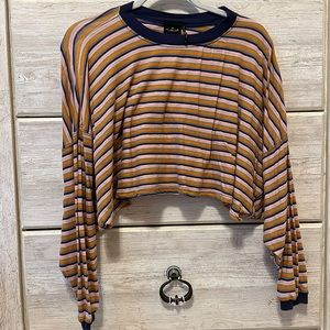 Out from under multi-colored striped long sleeve
